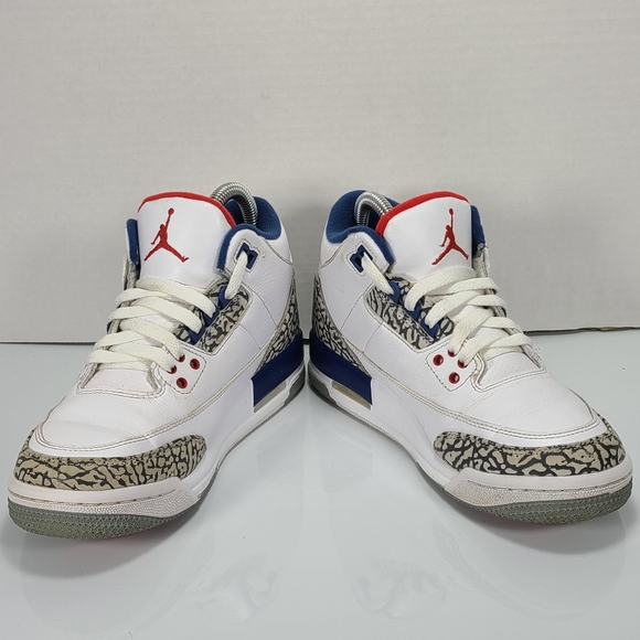 “True Blue” Air Jordan 3 Retro Sz 5.5Y 7W F2 - Picture 3 of 7